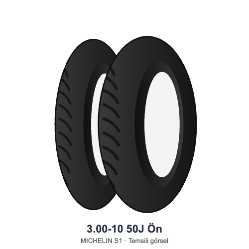 3.00-10	50J	Ön  Lastik - MICHELIN S1