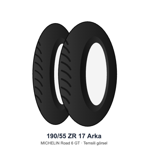 Michelin 190/55 ZR 17 Arka Lastik Road 6 GT