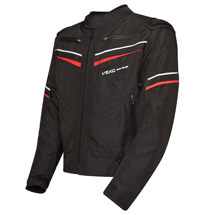 Vexo California Motosiklet Montu (Siyah-Kırmızı)