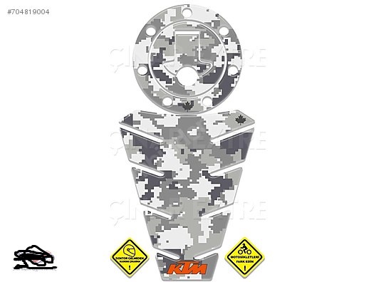 2016 KTM Duke 125 200 250 390 Gri Kamuflaj Tank & Depo Pad Takım