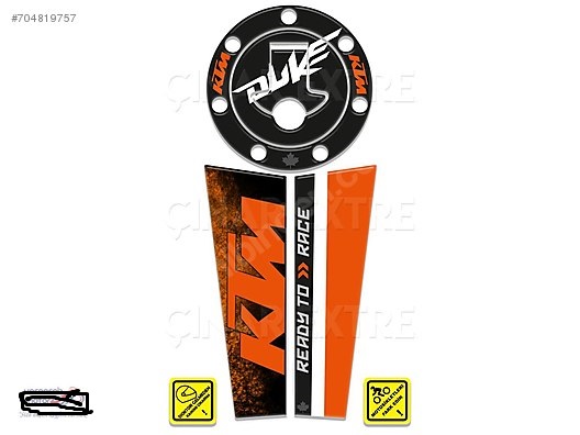 2016 KTM Duke 125 250 390 Orange Flag Tank & Depo Pad Takım