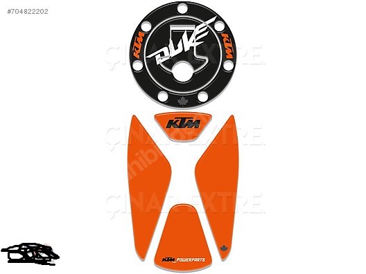 2016 KTM Duke 125 200 390 Street Orange Tank & Depo Pad Takım