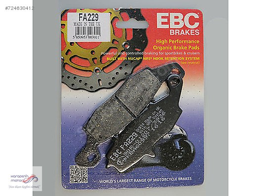 Kawasaki VN 1500 Drifter ön fren balatası EBC FA229 organik bala