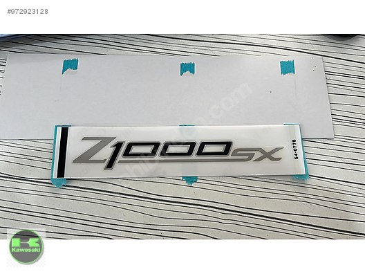 kawasaki z 1000 sx grenaj stickeri z 1000sx yazısı sıfır orıjınal  56054-0778  syf 73