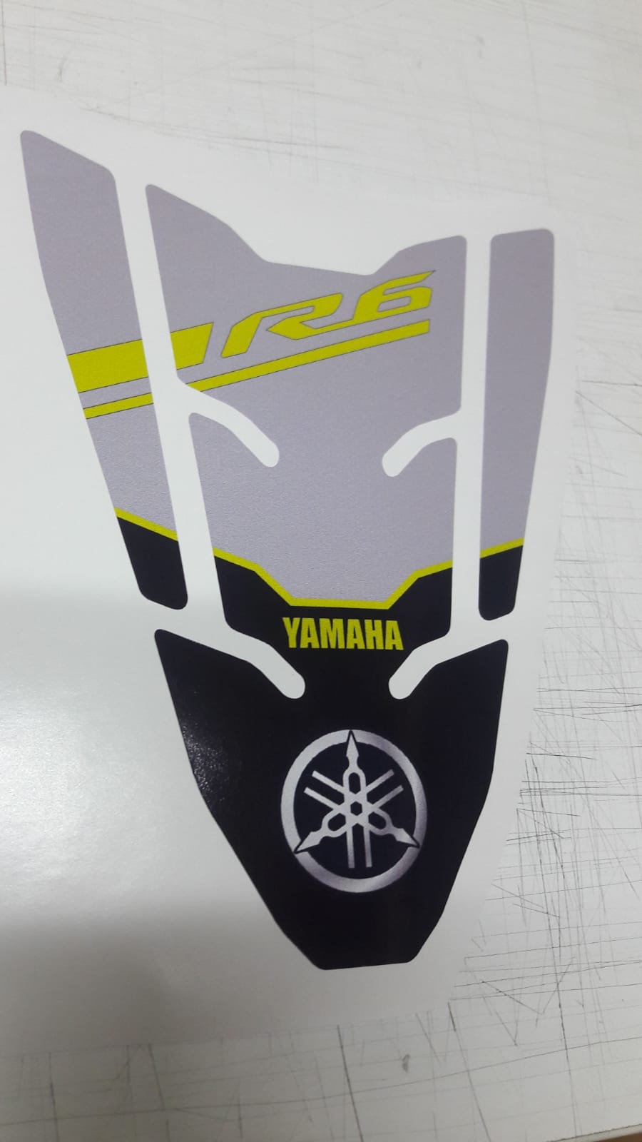 Yamaha Yzf R6 Race Blue Özel Tank Pad