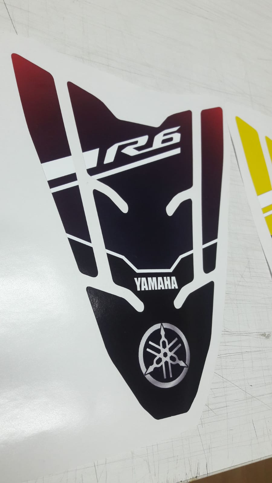 Yamaha Yzf R6 Race Blue Özel Tank Pad