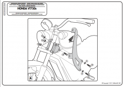 KAPPA AS122A2 HONDA VT 750 S (10-15) RÜZGAR SİPERLİK BAĞLANTISI