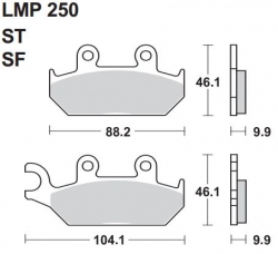 AP RACING 250 SF FREN BALATASI