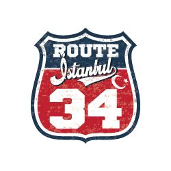 Mr.Sticker ROU46 Route İstanbul 34 Etiketi