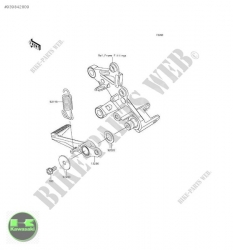 kawasaki ninja h2 fren pedalı kawasaki h2 fren pedalı sıfır orijinal  parça kodu 13236-0762