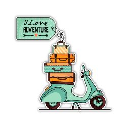 Mr.Sticker VSP19 Vespa Macera Etiketi Sticker