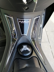 Yamaha Nmax Black White Özel Tank Pad Seti+Artçı Ped