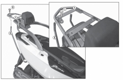 Kymco G-Dink 125-300 (12 > 17) Arka Çanta Taşıyıcısı (Givi SR6101)