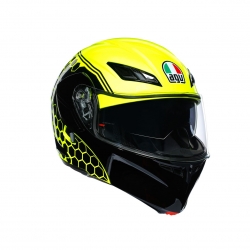 Agv Compact St Mlt Plk Detroit Sarı Fluo Siyah Kapalı Kask