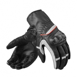 Revit Chevron 2 Yazlık Korumalı Deri Eldiven (Siyah-Beyaz)