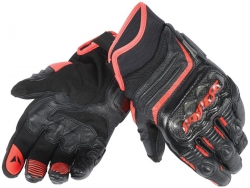 Dainese Carbon D1 Short Eldiven (Kırmızı-Siyah)