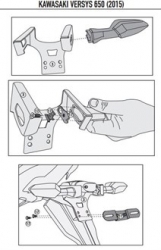 Kappa Klx4114 Kawasaki Versys 650 (15-17) Yan Çanta Taşıyıcı