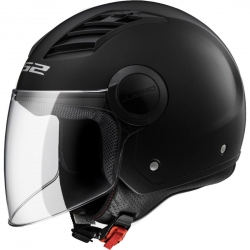 LS2 Airflow Açık Kask (Parlak Siyah)