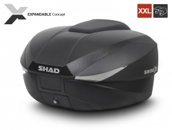 Shad SH58X Arka Çanta Siyah Carbon (Genişleyebilen Model)