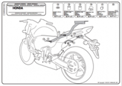Kappa Kz1102 Honda Cbr 600F - Hornet Cb 600 (11-13) Arka Çanta Taşıyıcı