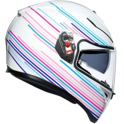 Agv K3 Sv Mlt Plk Sakura Kapalı Kask (Pearl Beyaz Mor)