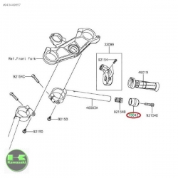 16-20 kawasaki zx10 gidon topuzu zx 10 direksiyon topuzu orıjınal  sıfır 