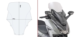 Honda Forza 250 (21) Ön Cam (Givi D1187ST)