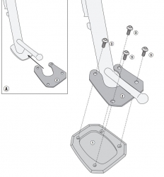 Honda NC 750 X (21) Yan Ayak Destek Kit (Kappa ES1192K)
