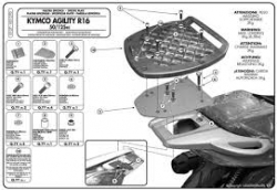 Kymco Agility 125 (08-13) Arka Çanta Taşıyıcısı (Givi E137)