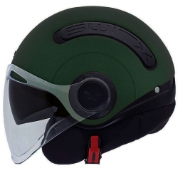Nexx SX.10 Güneş Vizörlü Açık Kask (Mat Yeşil)