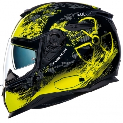 Nexx SX.100 Toxic Güneş Vizörlü Kapalı Kask (Siyah-Neon Sarı)