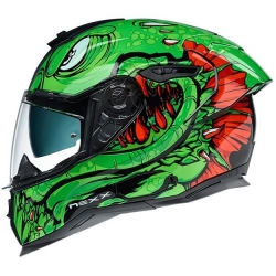 Nexx SX.100R Abisal Kapalı Kask (Yeşil-Kırmızı)