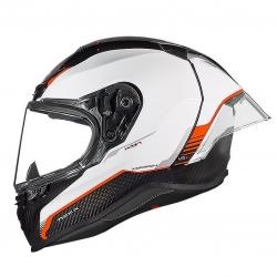 Nexx X.R3R Karbon Kask (Beyaz-Kırmızı)