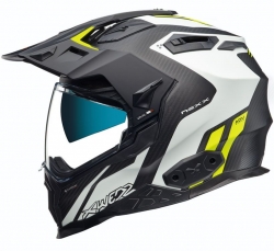 Nexx X.Wed 2 Vaal Kapalı Kask (Beyaz-Neon Sarı)