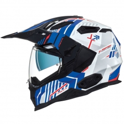 Nexx X.WED 2 Wild Country Kask (Beyaz-Mavi)