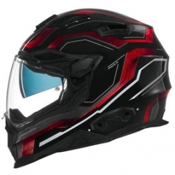 Nexx X.WST 2 Supercell Güneş Vizörlü Kapalı Kask (Siyah-Kırmızı)