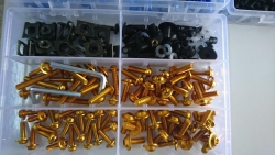 Yamaha YZF R6 renkli grenaj vida seti - r6 grenaj vidası takım