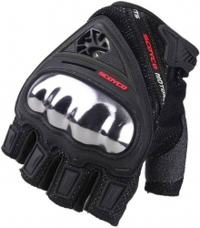 Scoyco MC44 Korumalı Yarım Parmak Eldiven (Siyah)