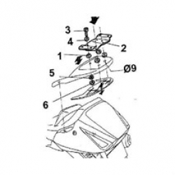 Shad Honda Silverwing 600 Arka Çanta Taşıma Demiri