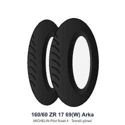 160/60 ZR 17	69(W)	Arka Lastik - MICHELIN Pilot Road 4