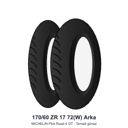 170/60 ZR 17	72(W)	ArkaLastik - MICHELIN Pilot Road 4 GT