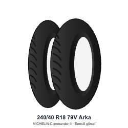 240/40 R18	79V	Arka Lastik - MICHELIN Commander II