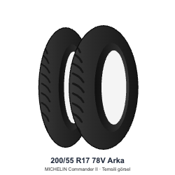 200/55 R17	78V	Arka Lastik - MICHELIN Commander II