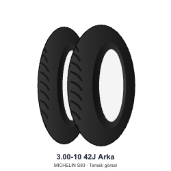 3.00-10	42J	Arka Lastik - MICHELIN S83