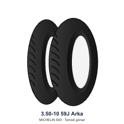 3.50-10	59J	 Arka Lastik - MICHELIN S83