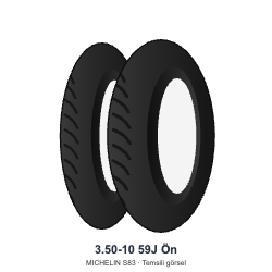 3.50-10	59J	Ön  Lastik - MICHELIN S83