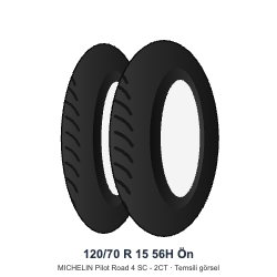 120/70 R 15	56H	Ön Lastik - MICHELIN Pilot Road 4 SC - 2CT