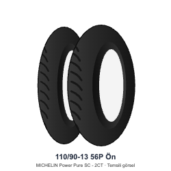 110/90-13 56P Ön Lastik - MICHELIN Power Pure SC - 2CT