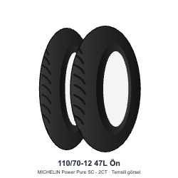 110/70-12	47L	Ön Lastik - MICHELIN Power Pure SC - 2CT