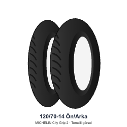 Michelin 120/70-14 City Grip 2 Ön veya Arka Lastik